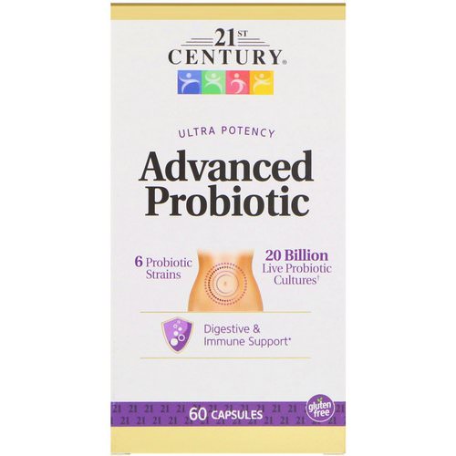 21st Century, Advanced Probiotic, Ultra Potency, 60 Capsules Review