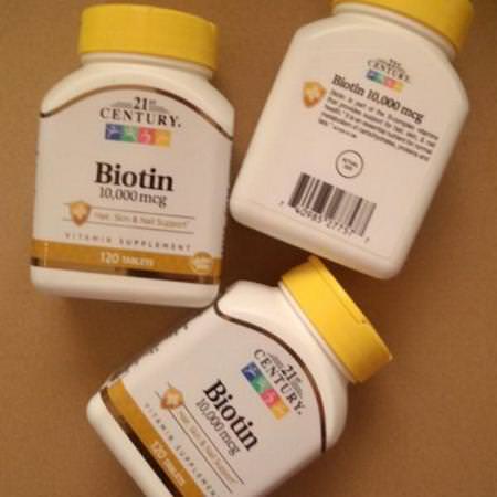 21st Century, Biotin, 10,000 mcg, 120 Tablets Review