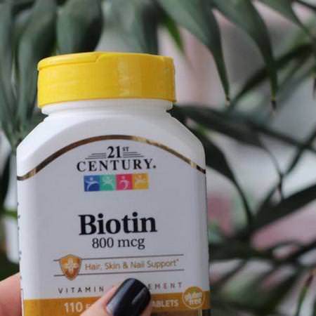 21st Century, Biotin, 800 mcg, 110 Easy Swallow Tablets Review