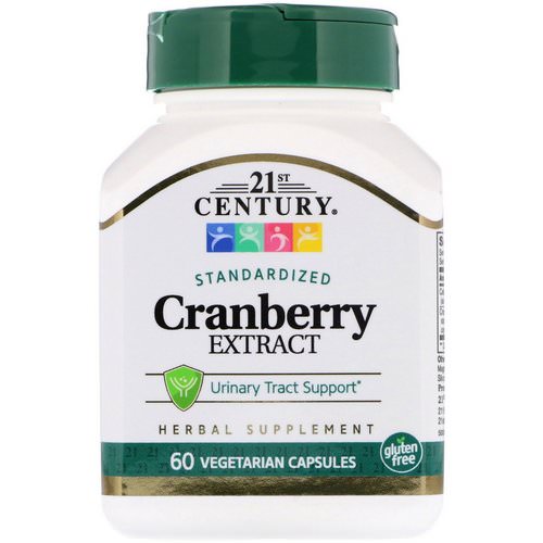 21st Century, Cranberry Extract, Standardized, 60 Vegetarian Capsules Review