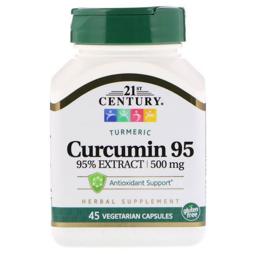 21st Century, Curcumin 95, 500 mg, 45 Vegetarian Capsules Review