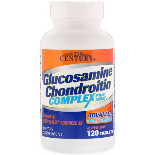 21st Century, Glucosamine Chondroitin Complex Plus MSM, Advanced Triple Strength, 120 Tablets Review
