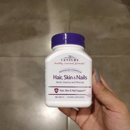 21st Century, Hair, Skin & Nails, Advanced Formula, 50 Tablets Review
