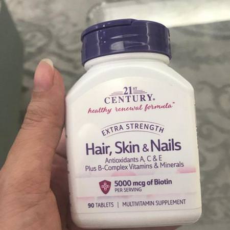 21st Century, Hair, Skin & Nails, Extra Strength, 90 Tablets Review