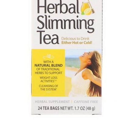 21st Century, Herbal Slimming Tea, Honey Lemon, Caffeine Free, 24 Tea Bags, 1.7 oz (48 g) Review