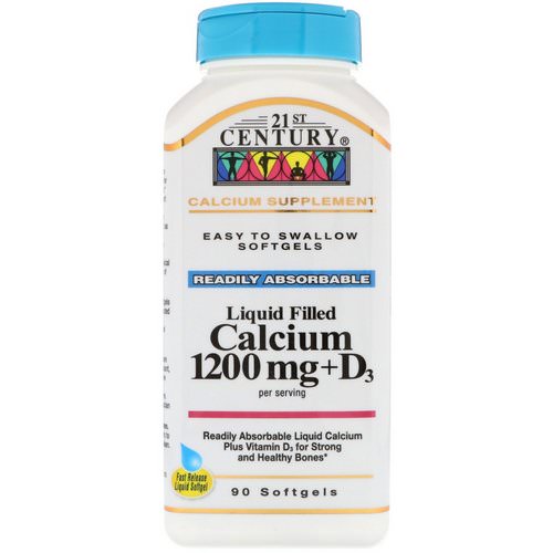 21st Century, Liquid Filled Calcium 1200 mg + D3, 90 Softgels Review