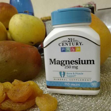 21st Century, Magnesium, 250 mg, 110 Tablets Review