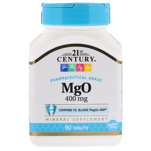 21st Century, MgO, 400 mg, 90 Tablets Review