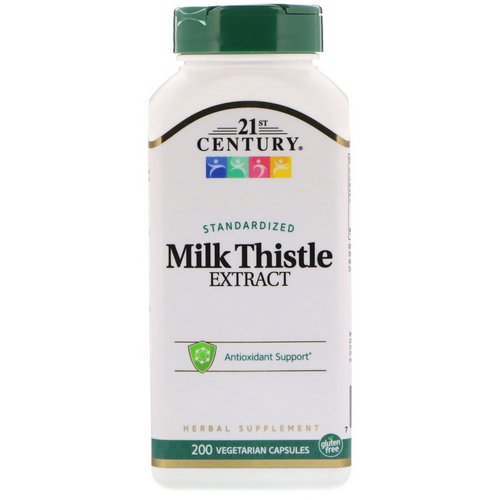 21st Century, Milk Thistle Extract, Standardized, 200 Vegetarian Capsules Review