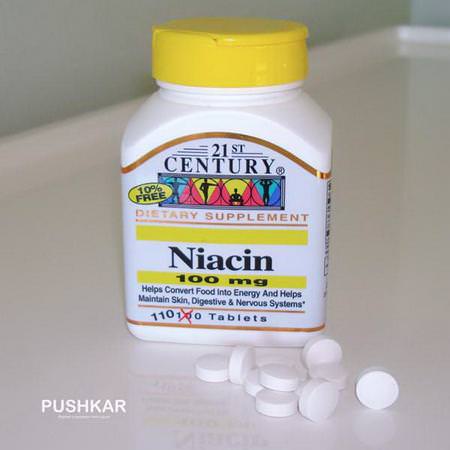 21st Century, Niacin, 100 mg, 110 Tablets Review
