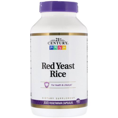 21st Century, Red Yeast Rice, 300 Vegetarian Capsules Review