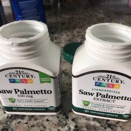 21st Century, Saw Palmetto, 450 mg, 200 Vegetarian Capsules Review