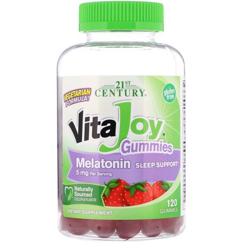 21st Century, VitaJoy Melatonin Gummies, 5 mg, 120 Gummies Review