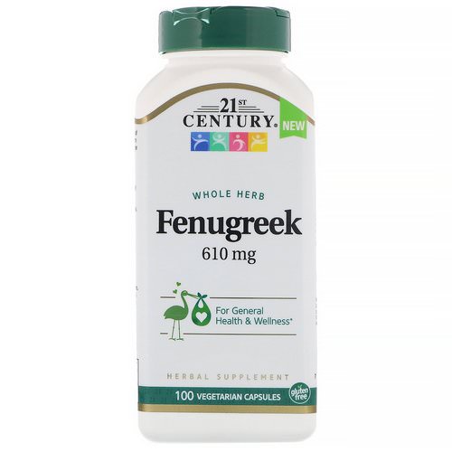 21st Century, Whole Herb Fenugreek, 610 mg, 100 Vegetarian Capsules Review