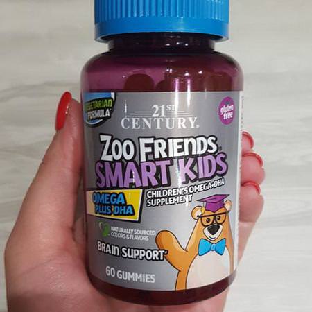 21st Century, Zoo Friends Smart Kids Omega Plus DHA, 60 Gummies Review