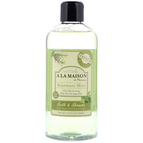 A La Maison de Provence, Bath & Shower Liquid Soap, Rosemary Mint, 16.9 fl oz (500 ml) Review