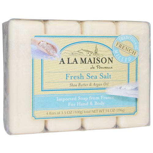 A La Maison de Provence, Hand & Body Bar Soap, Fresh Sea Salt, 4 Bars, 3.5 oz Each Review