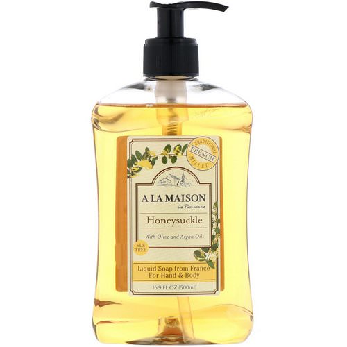A La Maison de Provence, Hand & Body Liquid Soap, Honeysuckle, 16.9 fl oz (500 ml) Review
