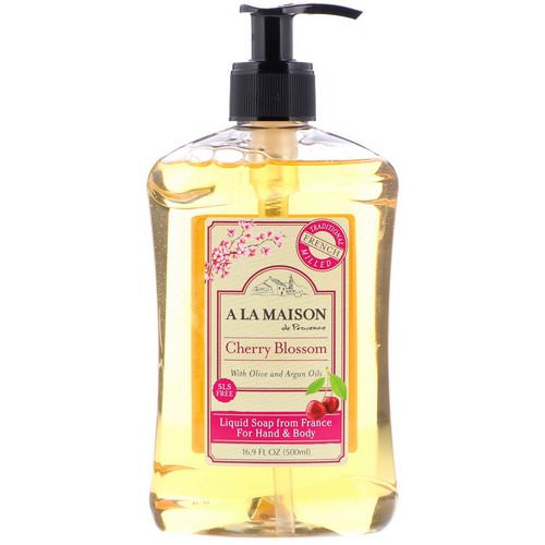 A La Maison de Provence, Hand & Body Liquid Soap, Cherry Blossom, 16.9 fl oz (500 ml) Review
