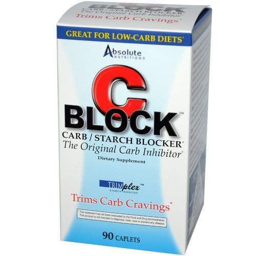 Absolute Nutrition, C Block, Carb / Starch Blocker, 90 Caplets Review