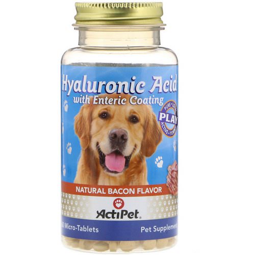 Actipet, Hyaluronic Acid with Enteric Coating, for Dogs, Natural Bacon Flavor, 60 Micro-Tablets Review