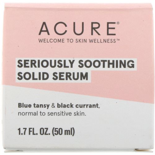 Acure, Seriously Soothing Solid Serum, 1.7 fl oz (50 ml) Review