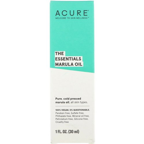 Acure, The Essentials Marula Oil, 1 fl oz (30 ml) Review