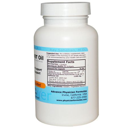 Condition Specific Formulas, Safflower Oil, Weight, Diet, Supplements