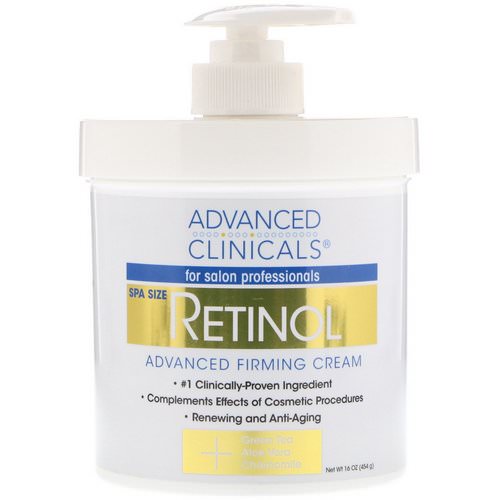 Advanced Clinicals, Retinol, Advanced Firming Cream, 16 oz (454 g) Review