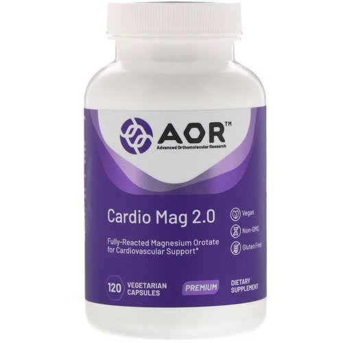 Advanced Orthomolecular Research AOR, Cardio Mag 2.0, 120 Vegetarian Capsules Review