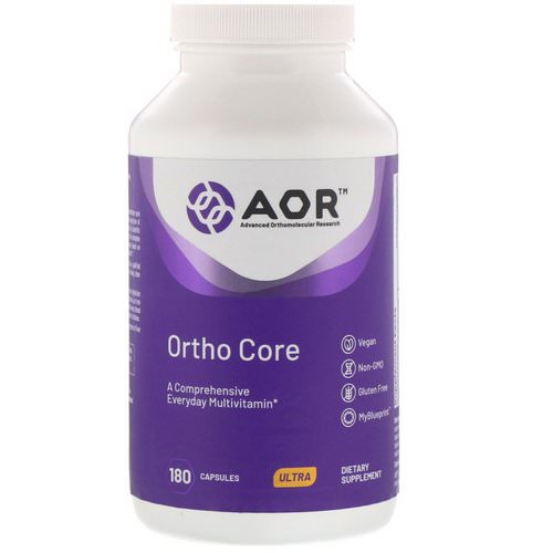 Advanced Orthomolecular Research AOR, Ortho Core, 180 Capsules Review