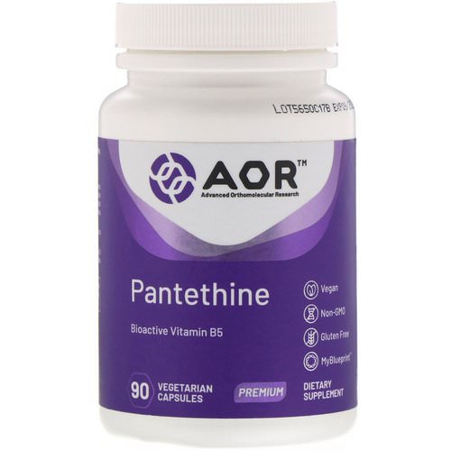 Advanced Orthomolecular Research AOR, Pantethine, 90 Vegetarian Capsules Review