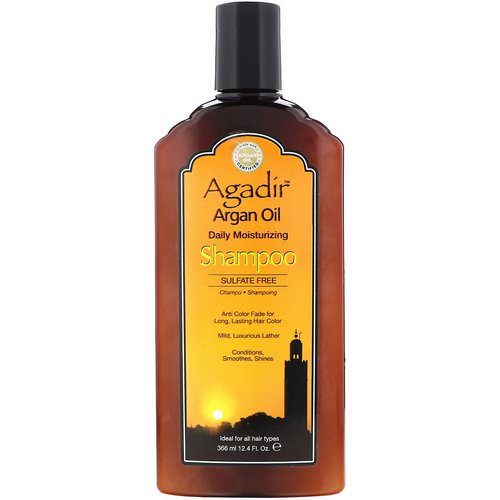Agadir, Argan Oil, Daily Moisturizing Shampoo, Sulfate Free, 12.4 fl oz (366 ml) Review