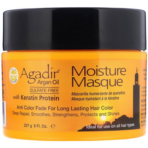 Agadir, Argan Oil, Moisture Masque with Keratin Protein, 8 fl oz (227 g) Review