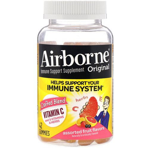 AirBorne, Original Immune Support Supplement, Assorted Fruit Flavors, 42 Gummies Review