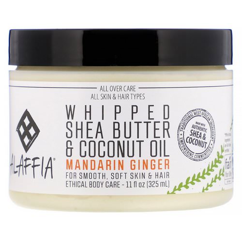 Alaffia, Whipped Shea Butter & Coconut Oil, Mandarin Ginger, 11 fl oz (325 ml) Review