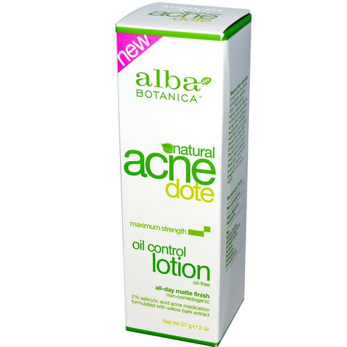 Alba Botanica, Acne Dote, Oil Control Lotion, Oil-Free, 2 oz (57 g) Review