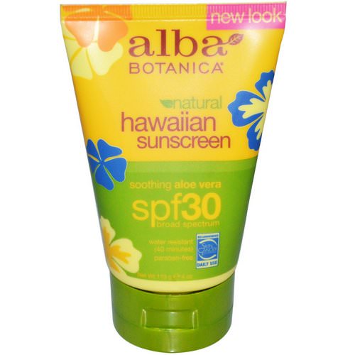 Alba Botanica, Natural Hawaiian Sunscreen, SPF 30, 4 oz (113 g) Review