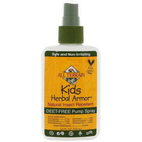 All Terrain, Kids Herbal Armor, Natural Insect Repellent, 4 fl oz (120 ml) Review