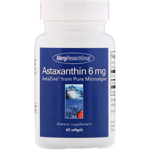 Allergy Research Group, Astaxanthin, 6 mg, 60 Softgels Review