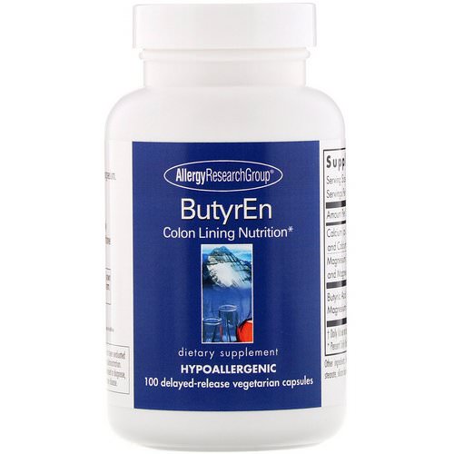 Allergy Research Group, ButyrEn, 100 Delayed-Release Vegetarian Capsules Review