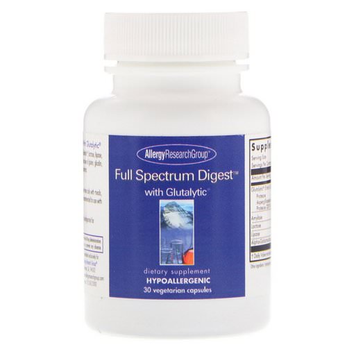Allergy Research Group, Full Spectrum Digest with Glutalytic, 30 Vegetarian Capsules Review