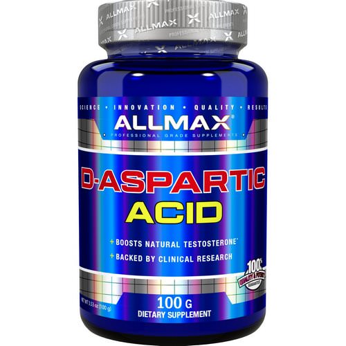 ALLMAX Nutrition, D-Aspartic Acid, 3.53 oz (100 g) Review