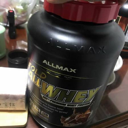 ALLMAX Nutrition, AllWhey Gold, 100% Whey Protein + Premium Whey Protein Isolate, Chocolate, 2 lbs (907 g) Review