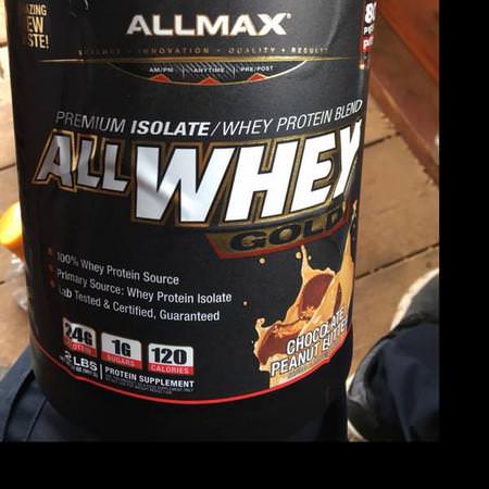 ALLMAX Nutrition, AllWhey Gold, 100% Whey Protein + Premium Whey Protein Isolate, Chocolate Peanut Butter, 2 lbs (907 g) Review