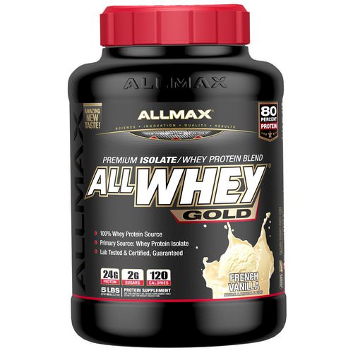 ALLMAX Nutrition, AllWhey Gold, 100% Whey Protein + Premium Whey Protein Isolate, French Vanilla, 5 lbs. (2.27 kg) Review