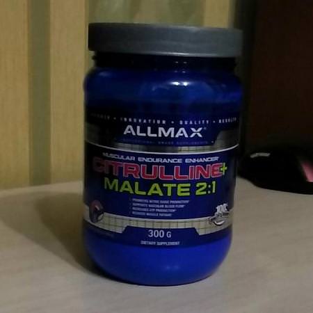 ALLMAX Nutrition, Citrulline Malate, Unflavored, (80 g) Review