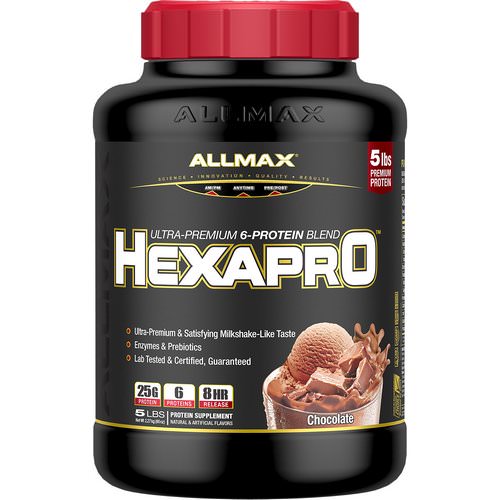 ALLMAX Nutrition, Hexapro, Ultra-Premium 6-Protein Blend, Chocolate, 5 lbs (2.27 kg) Review