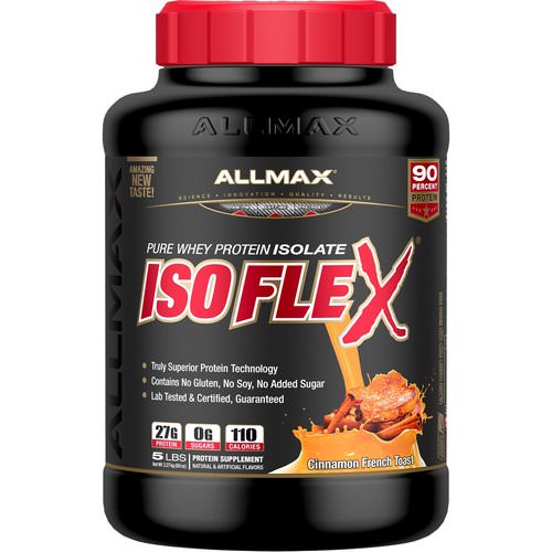 ALLMAX Nutrition, Isoflex, 100% Pure Whey Protein Isolate (WPI Ion-Charged Particle Filtration), Cinnamon French Toast, 5 lbs (2.27 kg) Review
