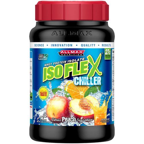 ALLMAX Nutrition, Isoflex Chiller, 100% Ultra-Pure Whey Protein Isolate (WPI Ion-Charged Particle Filtration), Citrus Peach Sensation, 2 lbs (907 g) Review